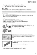 Preview for 47 page of SEVERIN 7089000 Instructions For Use Manual