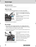 Предварительный просмотр 32 страницы SEVERIN 7182 Instruction Manual