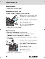 Предварительный просмотр 64 страницы SEVERIN 7182 Instruction Manual