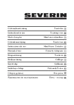 SEVERIN 8235.0000 Instructions For Use Manual предпросмотр