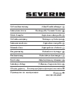 SEVERIN AH 7910 - ASPIRATEUR SANS FIL Instructions For Use Manual preview