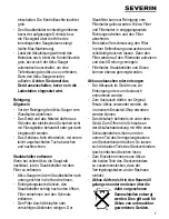 Preview for 7 page of SEVERIN AH7914 Instructions For Use Manual