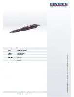 SEVERIN AIR STYLER REVOLVING 0431 Dimensions preview