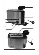 Preview for 2 page of SEVERIN AT 2516 - GRILLE-PAIN Instructions For Use Manual