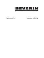 Preview for 1 page of SEVERIN AT 2556 Instructions For Use Manual