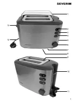 Preview for 3 page of SEVERIN Automatic Toaster Instructions For Use Manual