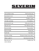 SEVERIN BM 3987 Instructions For Use Manual preview