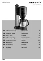 Предварительный просмотр 1 страницы SEVERIN CAFE CAPRICE Instructions For Use Manual