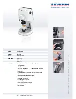 Preview for 1 page of SEVERIN CAFISSIMO KA 5118 Datasheet