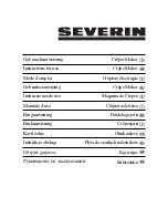 SEVERIN CM 2198 - CREPIERE Instructions For Use preview