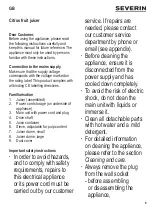 Preview for 9 page of SEVERIN CP 3535 Instructions For Use Manual