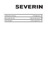 SEVERIN CP 3536 Instructions For Use Manual preview
