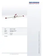 SEVERIN CURLING IRON 0410 Dimensions предпросмотр