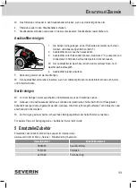 Preview for 11 page of SEVERIN CY 7089 Instruction Manual