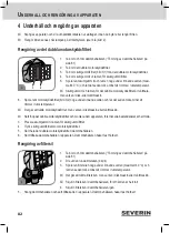 Предварительный просмотр 82 страницы SEVERIN CY7086 Instruction Manual