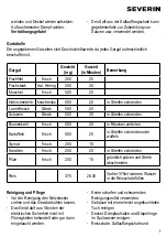 Предварительный просмотр 7 страницы SEVERIN DG-2438 Instructions For Use Manual