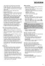 Предварительный просмотр 43 страницы SEVERIN eBBQ PG 8113 SENOA BOOST Instructions For Use Manual