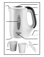 Предварительный просмотр 3 страницы SEVERIN Electric travel kettle Instructions For Use Manual