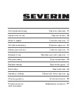 SEVERIN ESPRESSO-AUTOMAT KA 5986 Instructions For Use Manual preview