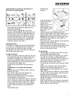 Предварительный просмотр 7 страницы SEVERIN Exquisit GS 270 NF Instructions For Use Manual