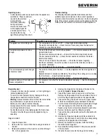 Предварительный просмотр 17 страницы SEVERIN Exquisit GS 270 NF Instructions For Use Manual