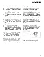 Предварительный просмотр 27 страницы SEVERIN Exquisit GS 270 NF Instructions For Use Manual