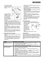 Предварительный просмотр 51 страницы SEVERIN Exquisit GS 270 NF Instructions For Use Manual