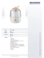 Preview for 1 page of SEVERIN EZ 7401 Datasheet