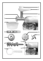 Предварительный просмотр 3 страницы SEVERIN FLEISCHWOLF-AUFSATZ ZT 9751 Instructions For Use Manual