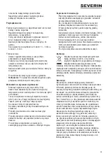 Preview for 33 page of SEVERIN FO 2405 Instructions For Use Manual