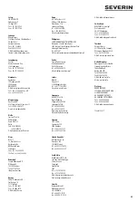 Preview for 43 page of SEVERIN FO 2405 Instructions For Use Manual