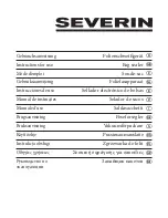 SEVERIN FS 3602 Instructions For Use Manual preview