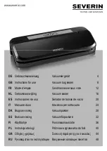 SEVERIN FS 3609 Instructions For Use Manual preview