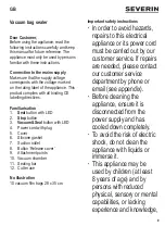 Preview for 9 page of SEVERIN FS 3610 Instructions For Use Manual