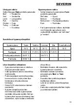 Preview for 39 page of SEVERIN FT 9629 Instructions For Use Manual