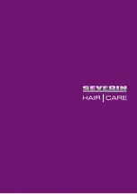 Предварительный просмотр 1 страницы SEVERIN HAIR CARE HS 0701 Instructions For Use Manual