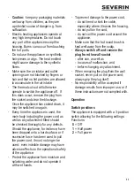 Preview for 11 page of SEVERIN Hair Care WL 0806 Instructions For Use Manual