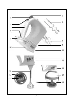 Preview for 3 page of SEVERIN HANDMIXER COMFORT MIX HM 3831 Instructions For Use Manual