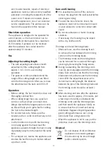 Preview for 10 page of SEVERIN HS 0705 Instructions For Use Manual