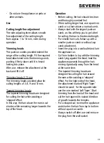 Preview for 11 page of SEVERIN HS 0707 Instructions For Use Manual