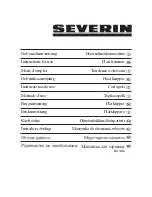 SEVERIN HS 7811 Instructions For Use Manual предпросмотр