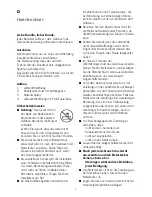 Preview for 6 page of SEVERIN HT 0151 Instructions For Use Manual