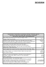 Preview for 3 page of SEVERIN HV 7152 Instructions For Use Manual