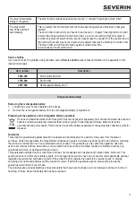 Preview for 17 page of SEVERIN HV 7152 Instructions For Use Manual