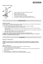 Preview for 37 page of SEVERIN HV 7152 Instructions For Use Manual