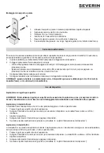 Предварительный просмотр 45 страницы SEVERIN HV 7153 Instructions For Use Manual