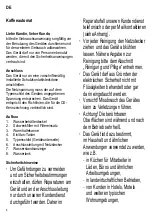 Preview for 4 page of SEVERIN KA 4130 Instructions For Use Manual