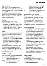 Preview for 11 page of SEVERIN KA 4150 - CAFETIERE PROGRAMMABLE Instructions For Use Manual