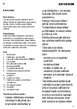 Preview for 47 page of SEVERIN KA 4150 - CAFETIERE PROGRAMMABLE Instructions For Use Manual