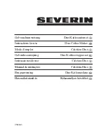 Preview for 1 page of SEVERIN KA 5825 - Instructions For Use Manual